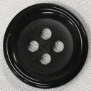 ボタン 本水牛ボタン 18mm 1個入 ダークブラウン 表4つ穴 つやあり 天然素材 ひとつ ひとつ違う色 柄は本物の証 ジャケットやスーツ コートまで