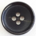 ボタン 本水牛ボタン 15mm 1個入 ダークブラウン 表4つ穴 つやあり 天然素材ひとつ ひとつ違う色 柄は本物の証 ジャケットやスーツ コートまで