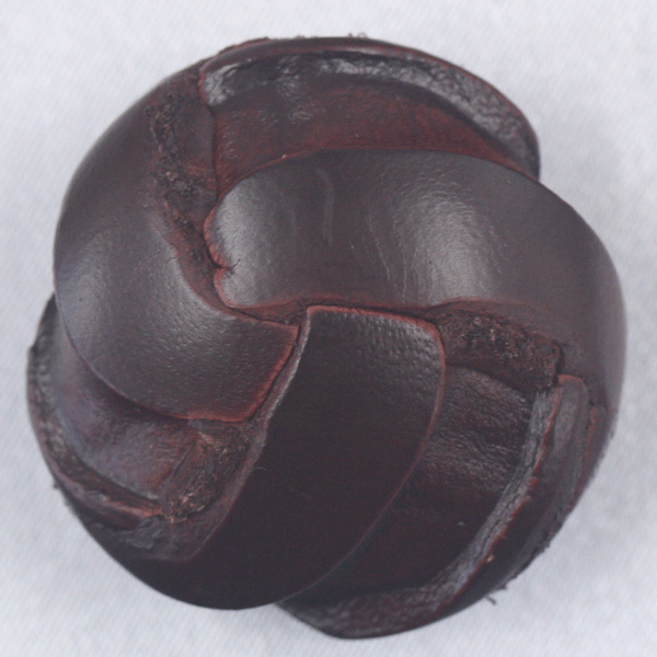 ボタン 本革レザーボタン 裏足は金属タイプ サイズ豊富 ジャケット コート対応 茶 18mm 是非 手作り 日..