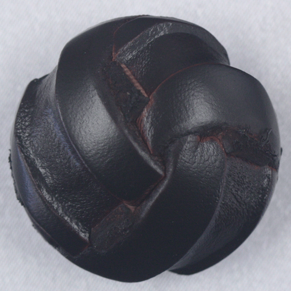 ボタン 本革レザーボタン 裏足は金属タイプ サイズ豊富 ジャケット コート対応 濃茶 18mm,21mm,25mm,30mm 是非 手作り 日本製 のこだわりボタンを