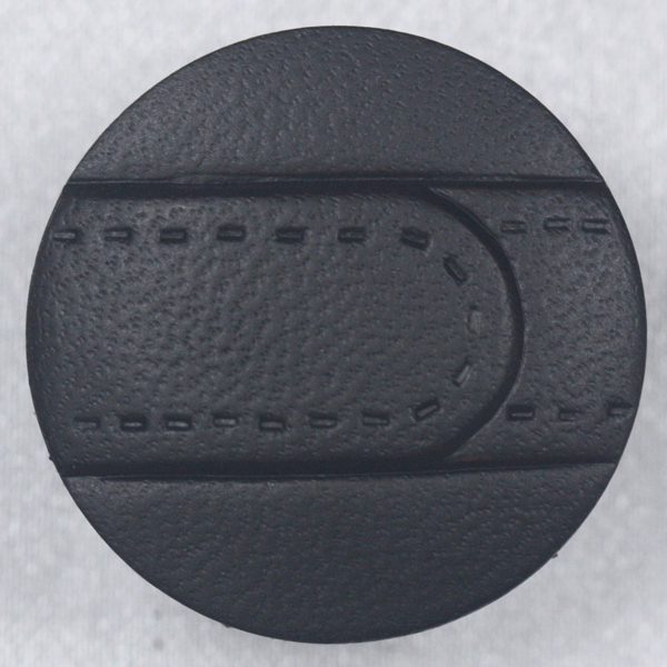 ボタン 本革レザーボタン 裏足は金属タイプ 黒 15mm 是非 手作り 日本製 のこだわりボタンを