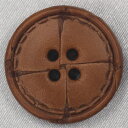 ☆ 本革・レザーボタン ☆ LEATHER BUTTONハンドメイド（手作り 手芸 釦の付け替え）などにいかがでしょうか サイズ 20mm入数 1個カラー 1 茶釦穴形状 表四つ穴素材 本革染色 不可 日本製 天然素材のため 色・光沢のバラつきが多少ある場合がございます その違いを”個性”として気に入っていただけましたら幸いです メール便発送 可 （配達日時指定不可） 発送までの目安日数 2営業日 この商品はメーカー取り寄せ品です 通常14時までのご注文(ご入金)分につきましては 翌々営業日までに発送させていただきます 土 日 祝日はお休みをいただきます 予めご了承をいただけますようお願いいたします メーカーは十分在庫を持っておりますが 万一欠品等により発送が遅れる場合はわかり次第ご連絡を差し上げます＜天然素材・本革ボタンのご使用につきまして＞ この商品は天然皮革を使用しておりますので吸湿性 吸水性が高く スチームアイロン 水洗い 漂白等により変色 移染等の心配があります 下記洗濯適正をご留意の上ご使用いただけますようお願いいたします 洗濯等の際には必ず取り外しを行ってください