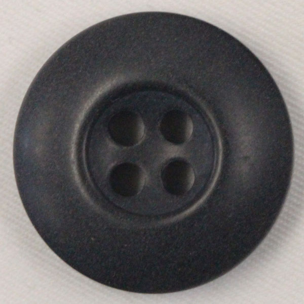 ボタン ミリタリーボタン 黒 ブラック 1個入 13mm 15mm 17mm 19mm 四つ穴 ミリタリーファッションにピッタリのボタン プラスチックボタン