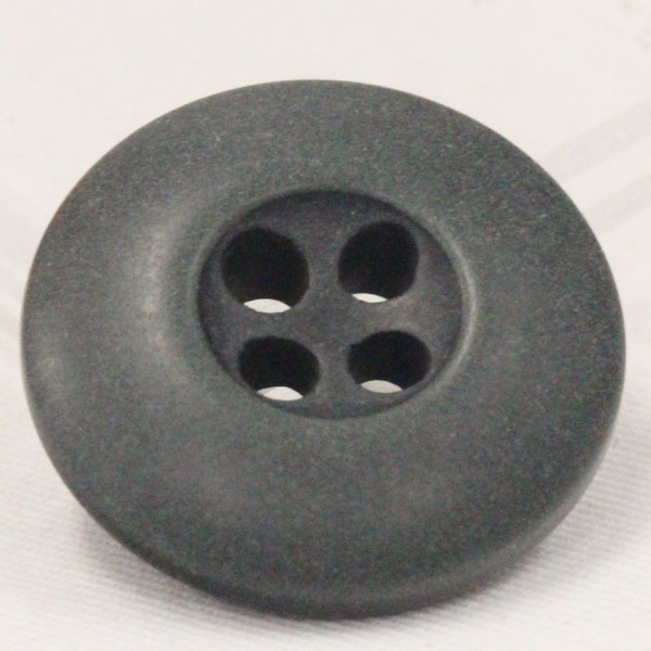 ボタン ミリタリーボタン 13mm 1個入 青緑 四つ穴 ミリタリーファッションにピッタリのボタン プラスチックボタン