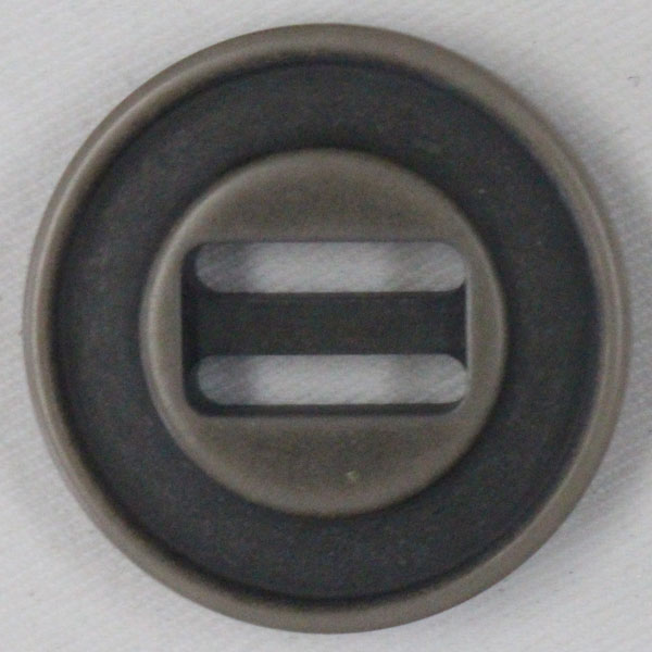 ボタン パラシュートボタン ミリタリーボタン 23mm 1個入 茶 テープ縫い付け ミリタリーファッションにピッタリのボタン プラスチックボタン