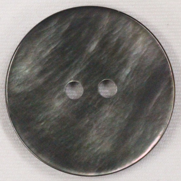 ボタン 貝ボタン シェルボタン 皿型 黒蝶貝 20mm 1個入 お皿の形をしている二つ穴ボタン 通称 皿型ボタン サイズ豊富な黒蝶貝を使った天然貝釦 手作り 手芸 釦付け替え に