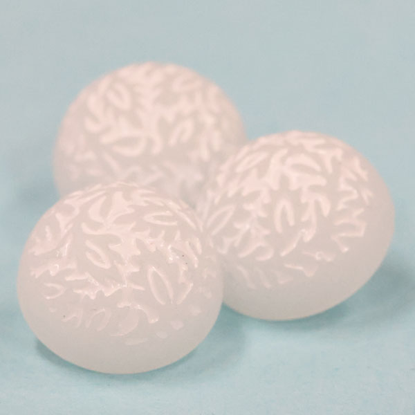 ボタン プラスチックボタン 1個入 白 ホワイト 裏足付 10mm,11.5mm,13mm,15mm ホワイトの柄が優しい カーディガン ブラウス シャツはもちろん小物やアクセサリーにもお勧め(3.0)