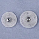 ボタン くるみボタン スナップボタン 14mm 01 白 ホワイト Ni シルバー / 6セット シルクスナップ つつみスナップ きものスナップ ボタン 手芸 ...
