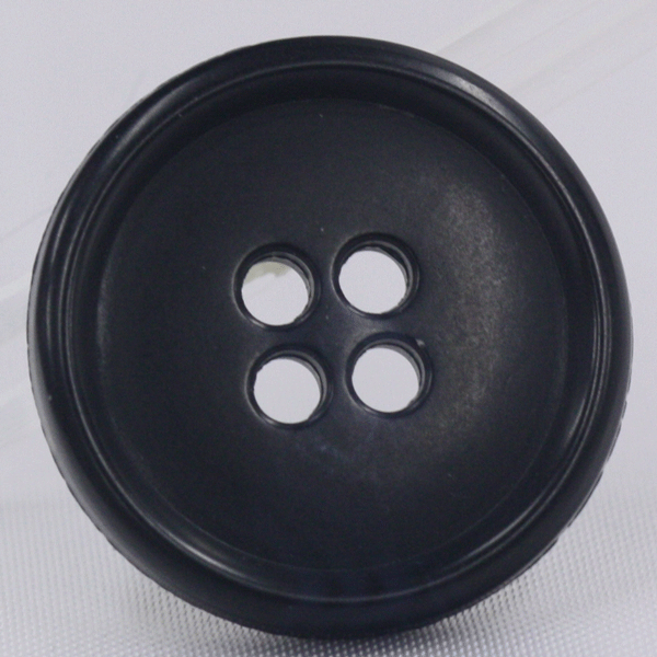 ボタン プラスチックボタン 紺 ネイビー ツヤなし 表四つ穴 1個入 15mm,18mm,20mm,23mm シャツ スーツ ジャケット コート 向の ボタン