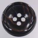 ボタン プラスチックボタン 濃茶 ダークブラウン ツヤあり 表四つ穴 1個入 15mm,18mm,20mm,23mm,25mm シャツ スーツ ジャケット コー...