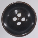 ボタン プラスチックボタン こげ茶 ダークブラウン 1個入 13mm,15mm,18mm,20mm,23mm,25mm シャツ スーツ ジャケット コート 向の...