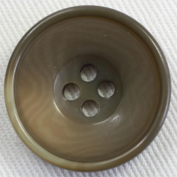 ボタン プラスチックボタン 茶 ブラウン 30mm 1個入 スーツ ジャケット コート 向の ボタン