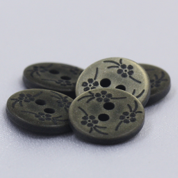 ボタン シャツボタン 緑 グリーン 1個入 11.5mm,13mm プラスチック シャツ ブラウス ポロシャツ 向 ボタン 手芸 通販