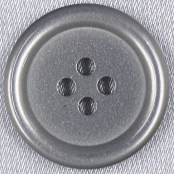 ボタン プラスチックボタン グレー 