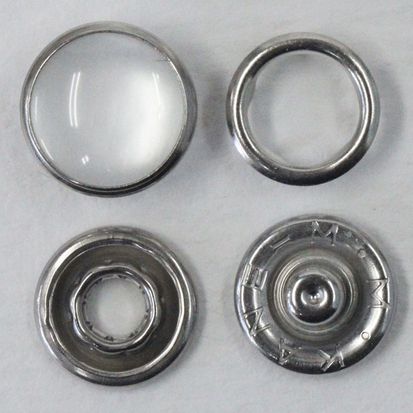 Hooks - ボタン スナッパー 12mm お徳用 30セット入 PEARL パール調 xP-SSL NI キャップサイズ 12mm BB3782 BB3785 ニット シャツ用 スナップボタン