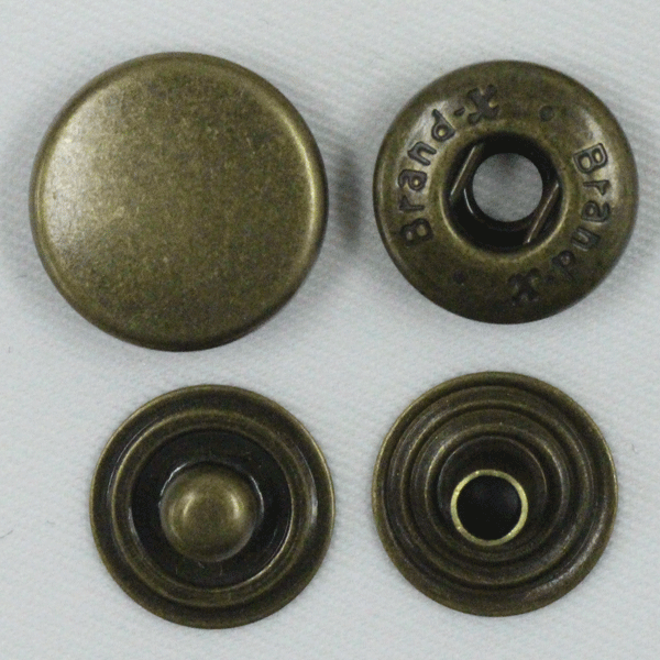 Rakuten - ボタン ドットボタン 3BX 3BrandX 10mm 5セット入 小 ホック P-ABL AG xP-ABL AG キャップサイズ 11.5mm ソフトな着脱感 ブランドエックス