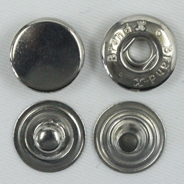 Hooks - ボタン ドットボタン 3BX 3BrandX 10mm 5セット入 小 ホック P-SSL シルバー xP-SSL シルバー キャップサイズ 10mm ソフトな着脱感 ブランドエックス