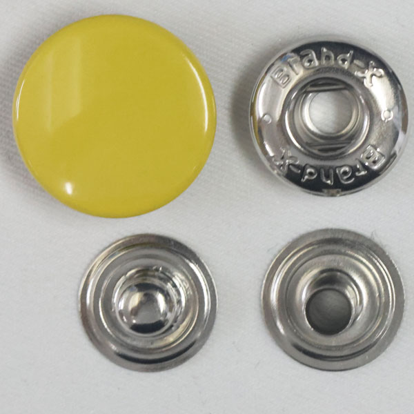Rakuten - ボタン ドットボタン 5BX 5BrandX 15mm 5セット入 ホック 黄 つやあり 231xP-SSL シルバー キャップサイズ 15mm ソフトな着脱感 ブランドエックス