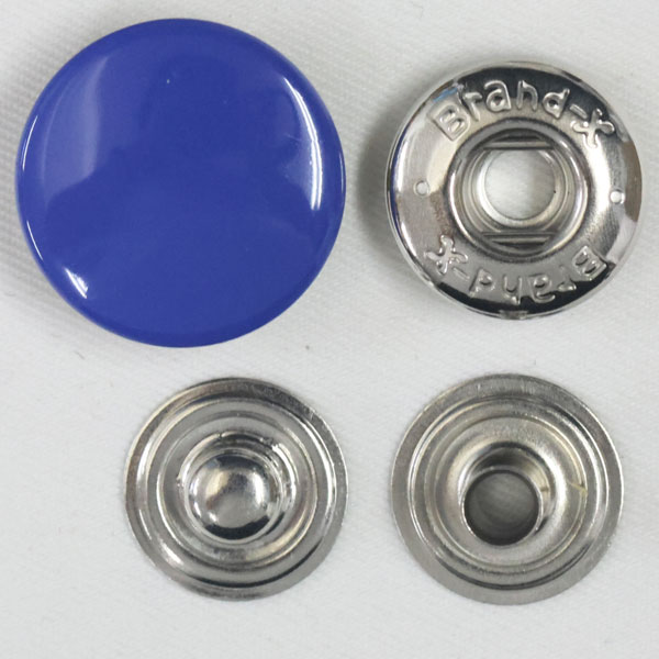 ボタン ドットボタン 5BX 5BrandX 15mm 5セット入 ホック 青 つやあり 260xP-SSL シルバー キャップサイズ 15mm ソフトな着脱感 ブランドエックス