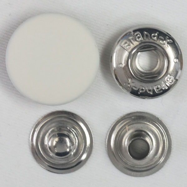 乐天商城 - ボタン ドットボタン 5BX 5BrandX 15mm 5セット入 ホック オフ白 つやなし 2w9xP-SSL シルバー キャップサイズ 15mm ソフトな着脱感 ブランドエックス
