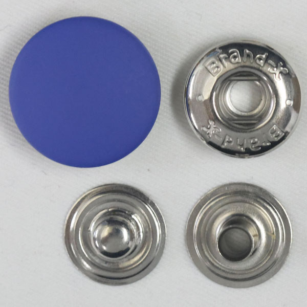 Rakuten - ボタン ドットボタン 5BX 5BrandX 15mm 5セット入 ホック 青 つやなし 7b1exP-SSL シルバー キャップサイズ 15mm ソフトな着脱感 ブランドエックス