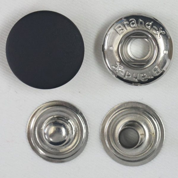 Rakuten - ボタン ドットボタン 5BX 5BrandX 13mm 5セット入 ホック 黒 つやなし mb1xP-SSL シルバー キャップサイズ 13mm ソフトな着脱感 ブランドエックス