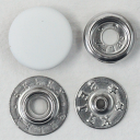 ボタン ドットボタン 7301 SELEX 13mm 30セット入 ジャンパーホック 白 つやなし xP-SSL シルバー キャップサイズ 13mm しっかりし...