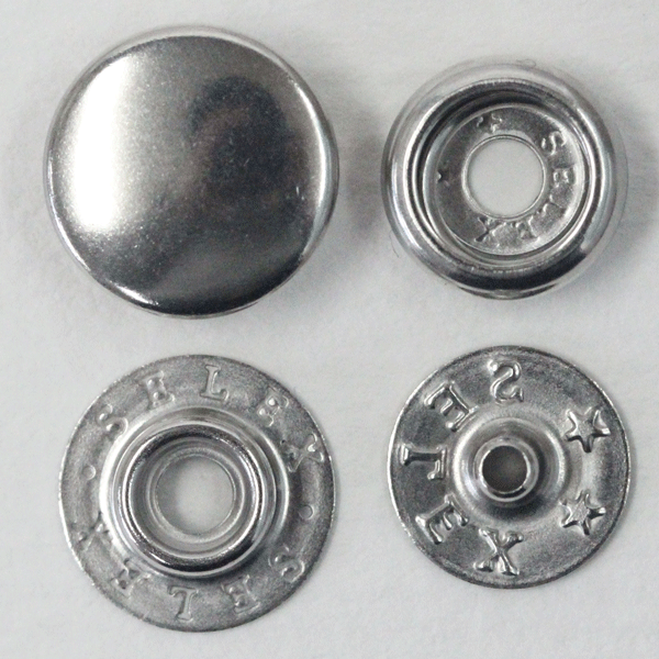 ボタン ドットボタン 7301 SELEX 13mm 5セット入 ジャンパーホック P-SSL NI xP-SSL NI キャップサイズ..