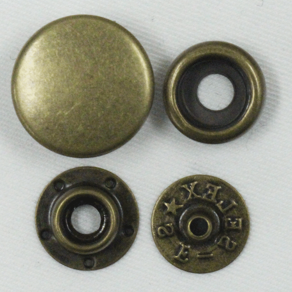 Hooks - ボタン ドットボタン 7401 SOFT SELEX 13mm 5セット入 ソフトタイプ P-ABL AG xP-ABL AG キャップサイズ 13mm 布帛用の小さなホック ソフトセレックス