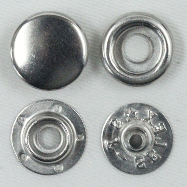 Hooks - ボタン ドットボタン 7401 SOFT SELEX 10mm 5セット入 ソフトタイプ P-SSL NI xP-SSL NI キャップサイズ 10mm 布帛用の小さなホック ソフトセレックス