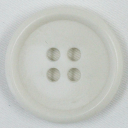 ボタン プラスチックボタン 01 白 ホワイト 1個入 13mm 15mm 18mm 20mm 23mm 25mm 水牛調 ボタン 愛されてロングセラー サイズ...