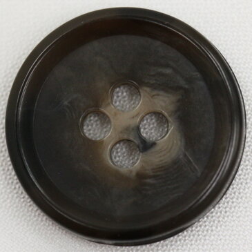 プラスチックボタン 48(茶系)　11.5mm　1個入 (水牛調) BF1800 (シャツ・ブラウス向） ボタン 手芸 通販