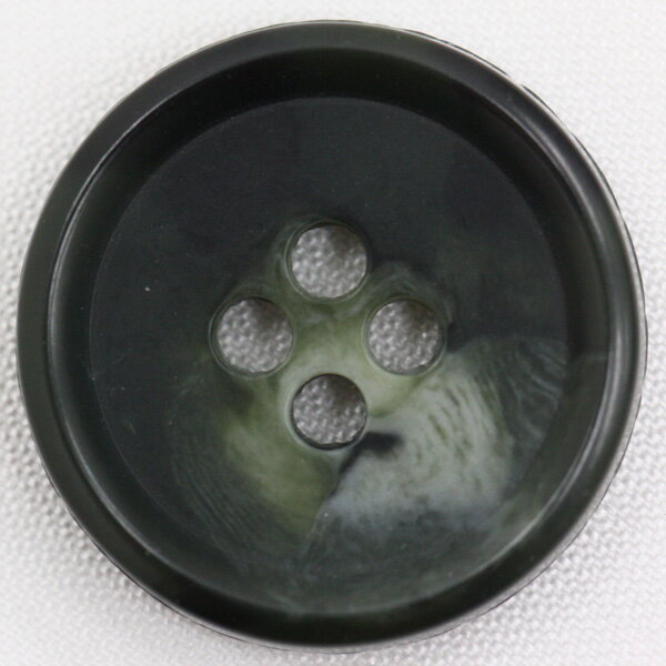 プラスチックボタン 67(緑系)　10mm　1個入 (水牛調) BF1800 (シャツ・ブラウス向） ボタン 手芸 通販