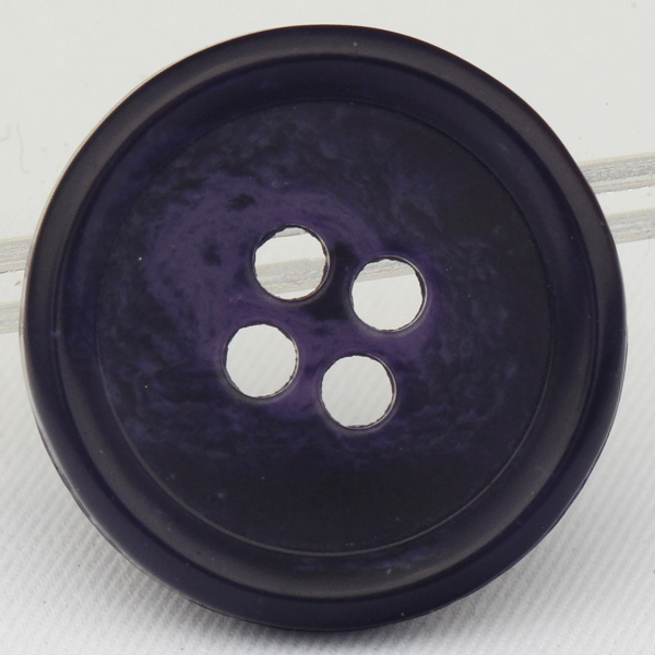 ボタン プラスチックボタン 23mm 1個入 86 紫系 バイオレット系 水牛調 ボタン 愛されてロングセラー サイズ豊富 シャツやスーツ コートまで普段着におすすめです ジャケット コート向 ボタン 手芸 通販 3