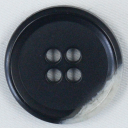 ボタン プラスチックボタン 13mm 1個入 98 黒 ブラックx白 ホワイト 水牛調 ボタン 愛されてロングセラー サイズ豊富 シャツやスーツ コートまで普段...