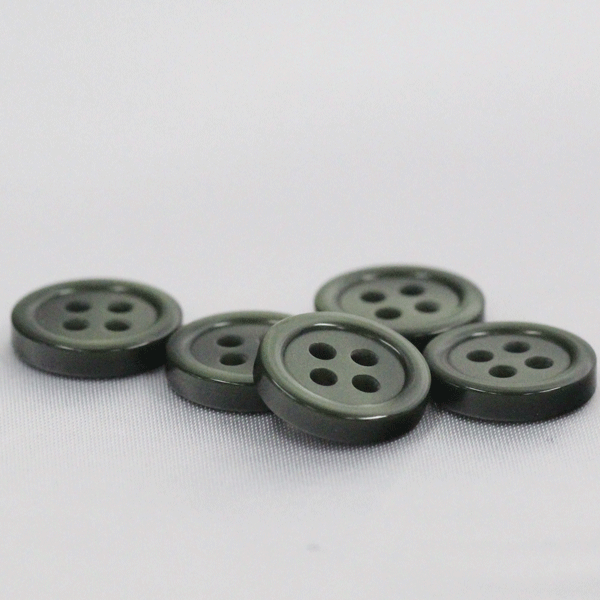 ボタン シャツボタン 10mm 緑 10個入 