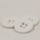 ボタン プラスチックボタン カラフルボタン 15mm 10個入 01/白 ホワイト 柔軟性のあるボタン スポーツウエア 作業着 子供服に最適 シャツ ブラウス向 ボタン 手芸 通販