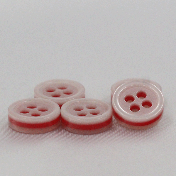 Button - ボタン プラスチックボタン 白 ホワイトx赤 レッド 9mm 10個入 カラフルボタン シャツ ブラウス向 ボタン 手芸 通販