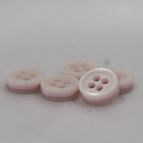 Other - ボタン プラスチックボタン 白 ホワイトx紫系 11.5mm 10個入 カラフルボタン シャツ ブラウス向 ボタン 手芸 通販