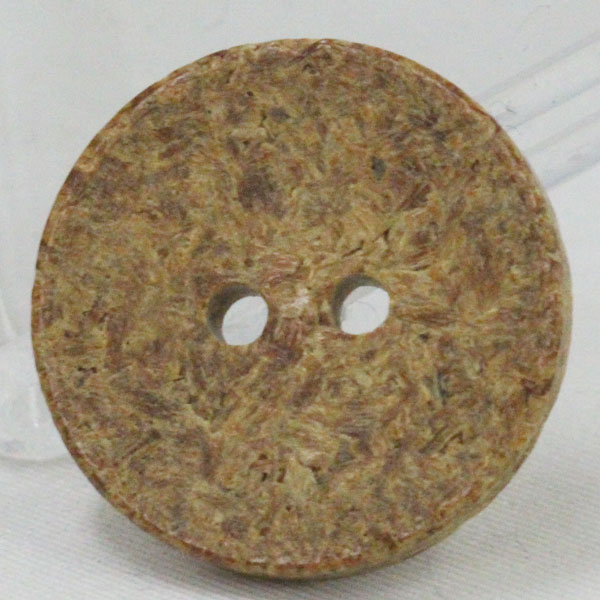 ボタン ウッドボタン 木ボタン 21mm 皿型 表二つ穴 1個入 Cork コルク コルクボタン 天然素材 環境にやさしい天然素材のボタン バッグのワンポイント アクセサリーにもお勧め