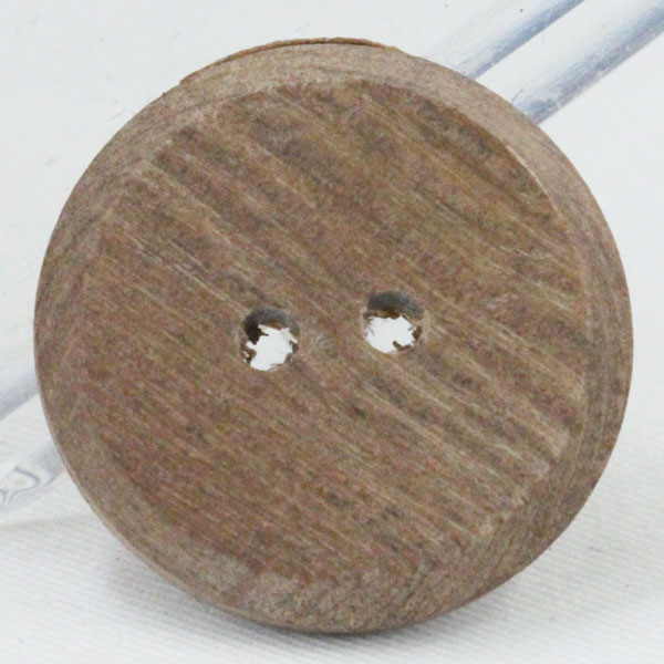 ボタン ウッドボタン 木ボタン 表二つ穴 25mm 1個入 RoseWood ローズウッド 紫檀(シタン)の木ボタン 天然素材 環境にやさしい天然素材のボタン バッグのワンポイント アクセサリーにもお勧め 3