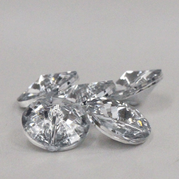 乐天商城 - ボタン プラスチックボタン 11.5mm 1個入 ダイヤモンドカット 透明系 11.5ミリ ブラウスやシャツにどうぞ