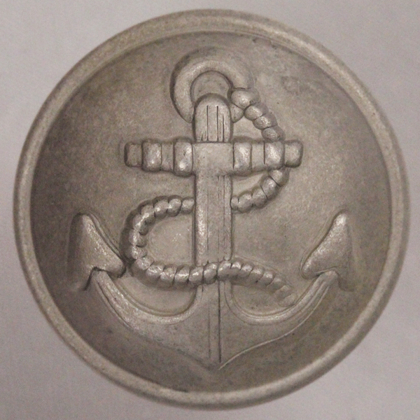 メタル(金属)ボタン・イカリ 裏足付 25mm 1個入 (シルバー墨入れ)MA2446 SIU （ジャケット・コート向） ボタン 手芸 通販