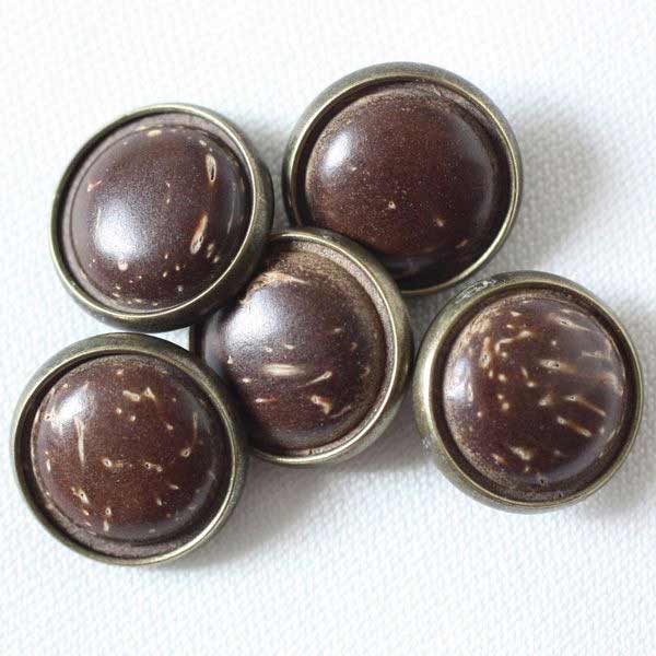 ボタン 木ボタン 木ボタン ウッドボタン AG 12mm 1個入 環境にやさしい天然素材のボタン バッグのワン..