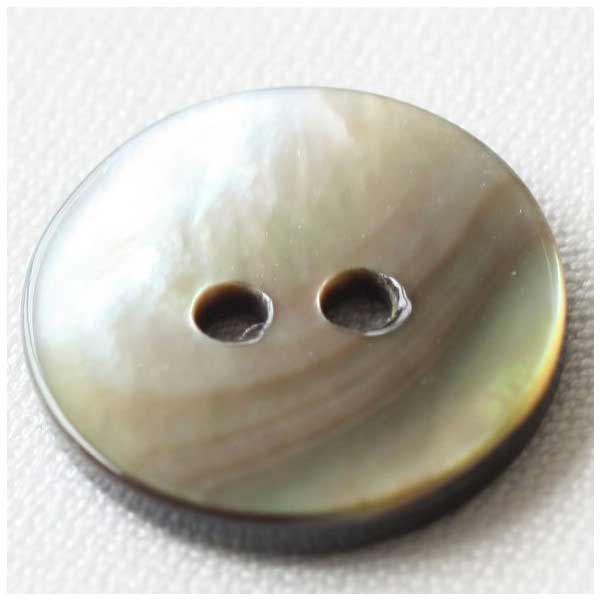 ボタン 染色できる貝ボタン 黒蝶貝 20mm 1個入 ハンドメイド 手作り 手芸 釦付け替え に