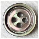 ボタン 染色できる貝ボタン 黒蝶貝 15mm 1個入 ハンドメイド 手作り 手芸 釦付け替え に