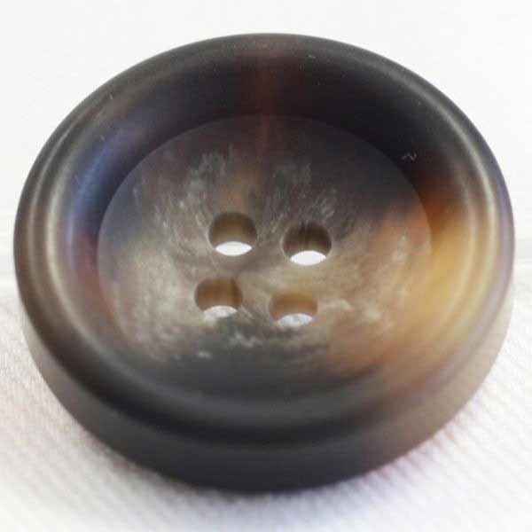 ボタン プラスチックボタン 茶 ブラウン 1個入 15mm,18mm,20mm,23mm,25mm,30mm スーツ ジャケット コート 向の ボタン 3