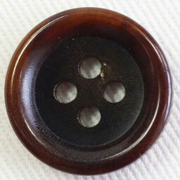本水牛ボタン（HB190-RB）20mm　1個入　手作り、手芸、釦付け替え）に