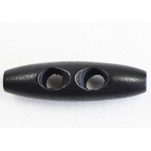 Button - ボタン ダッフルボタン ウッド 天然木 50mm 1個入 黒 ブラック 木でできたダッフルボタン ダッフルコートはもちろん カーディガン バッグの留め具にも