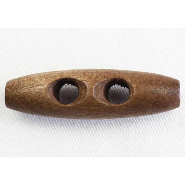 Fruit Button - ボタン ダッフルボタン ウッド 天然木 50mm 1個入 茶 ブラウン 木でできたダッフルボタン ダッフルコートはもちろん カーディガン バッグの留め具にも